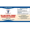 Custom Probiotics, Пробиотики без D-лактата, D-Lactate Free Probiotic Powder, 250 млрд. КОЕ/г, 50 г