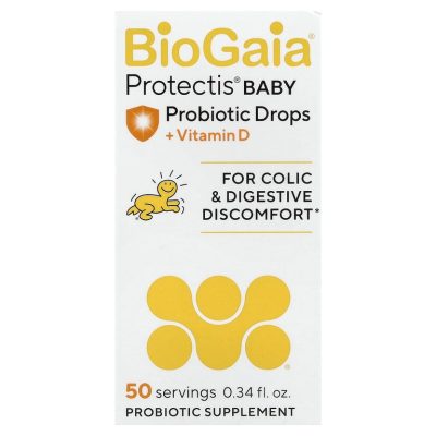 BioGaia, Пробиотик, детские капли от коликов с витамином D3, 10 мл