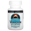 Source Naturals, Vanadium with Chromium, ванадий с хромом, 90 таблеток