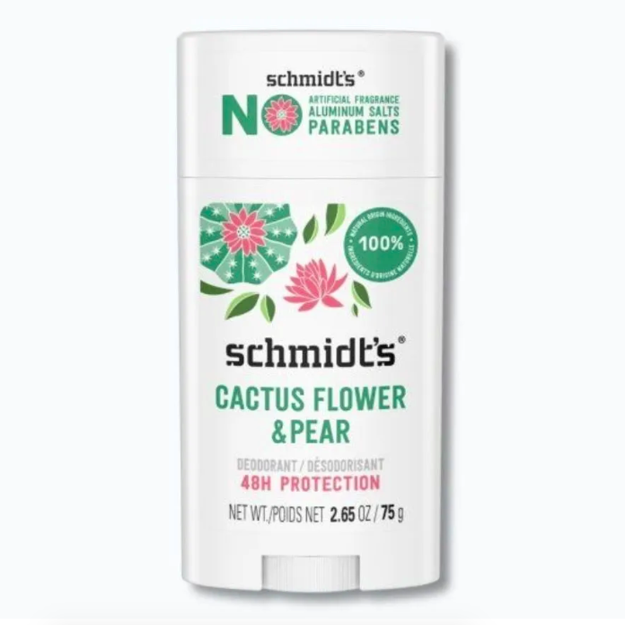 Schmidt's, Натуральный дезодорант, Cactus Flower & Pear, цветы кактуса и груша, 75 г
