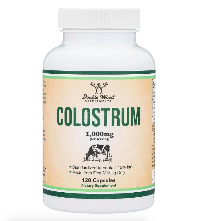 Double Wood Supplements, Colostrum 1000 mg, Молозиво, 120 капсул
