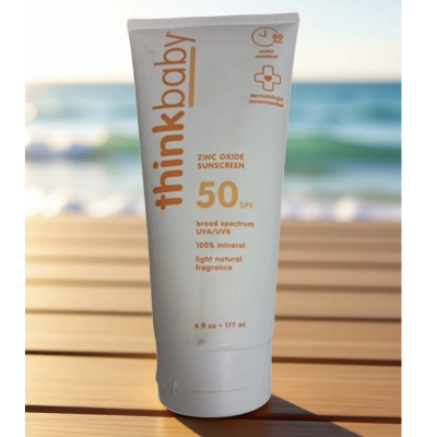Thinkbaby, Солнцезащитный крем, фактор защиты SPF 50+, 177мл