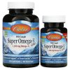 Carlson Labs, Super Omega-3, высокоэффективная омега-3, 1200 мг, 100+30 капсул