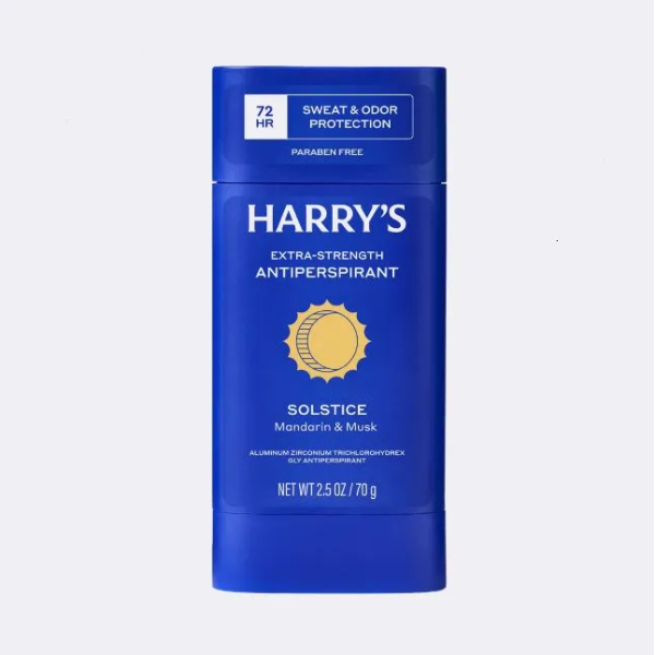 Harry's, Odor & Enhanced Sweat Control, Усиленный антиперспирант для мужчин, защита 72 часа, аромат Solstice: мандарин и мускус, 70 г