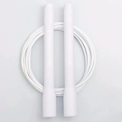 Elite Jumps, Fit Rope, Скакалка длинная для фристайла с ручками 8 дюймов (20 см), белая