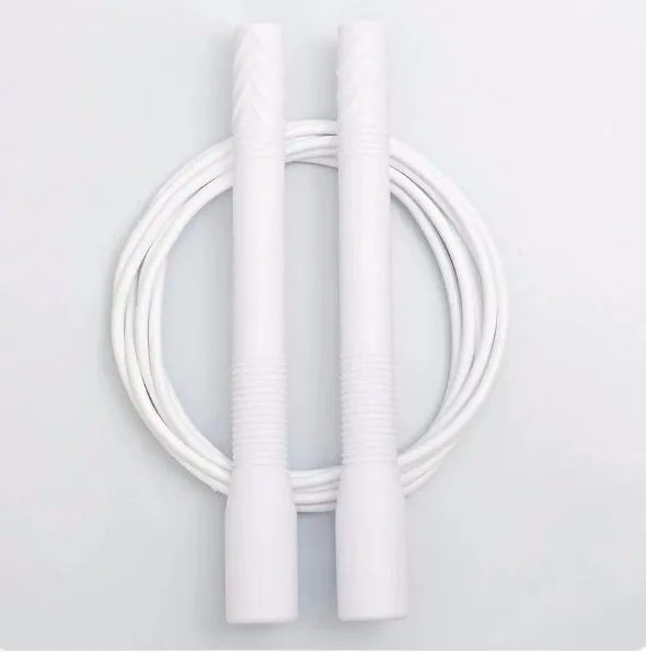 Elite Jumps, Fit Rope, Скакалка длинная для фристайла с ручками 8 дюймов (20 см), белая