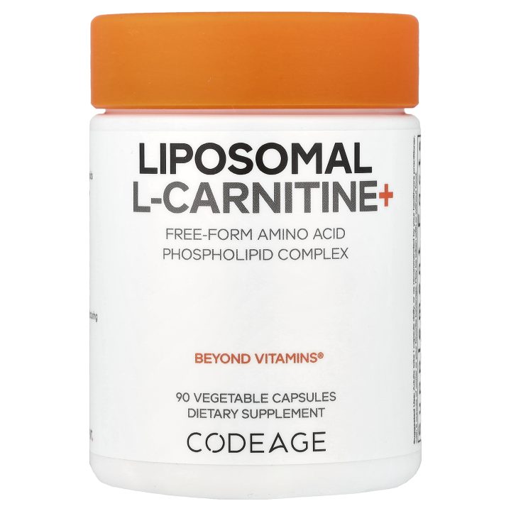 Codeage, Липосомальный L-Карнитин, L-Carnitine, 90 капсул