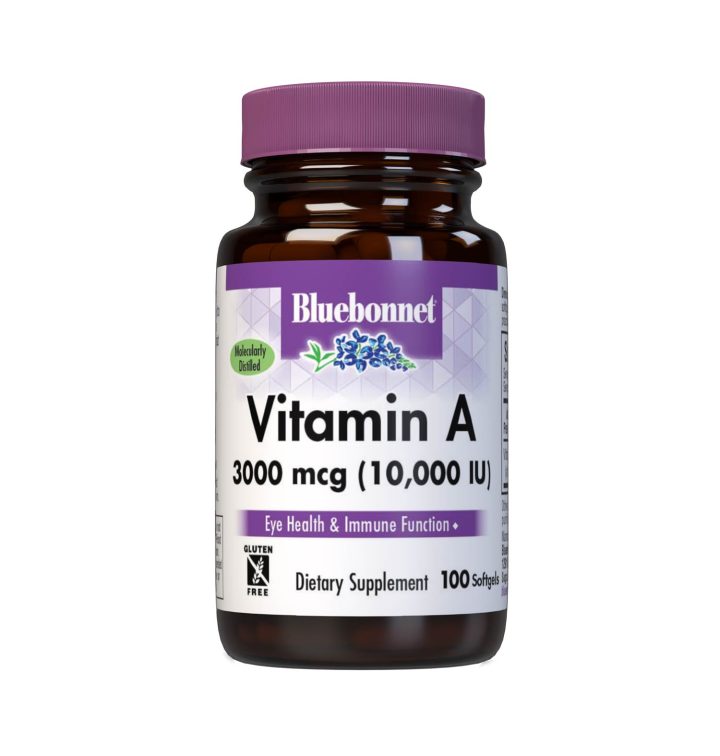 Bluebonnet Nutrition, Витамин А 10 000 МЕ, 100 капсул