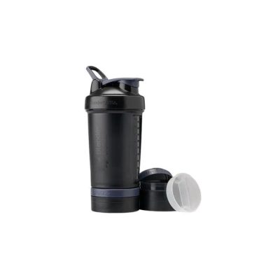 BlenderBottle, Шейкер + контейнер, ProStak, цвет Clear Black (прозрачный/черный), 651 мл