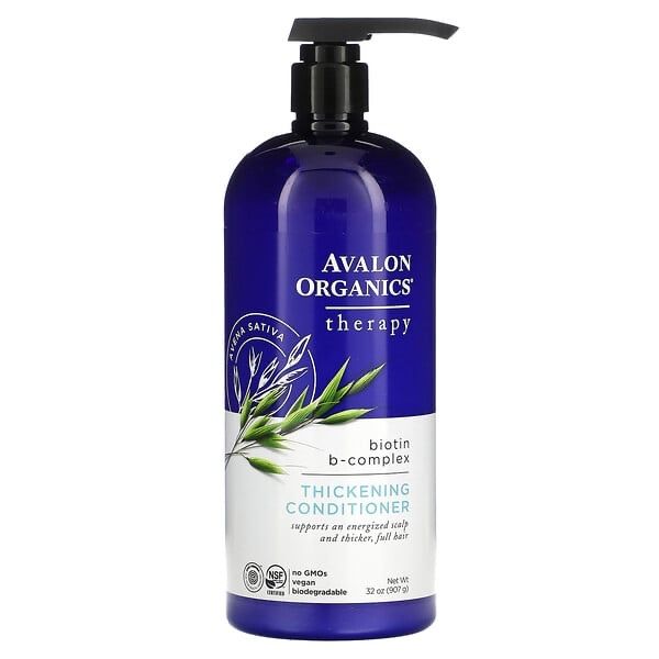 Avalon Organics, кондиционер для густоты волос, комплекс с биотином B, 907 г
