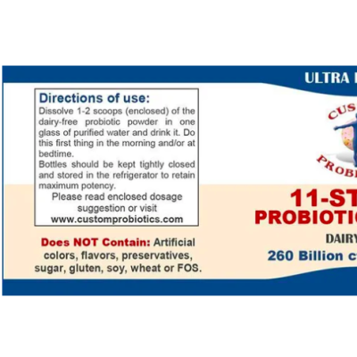Custom Probiotics, Strain Probiotic, 11 штаммов пробиотиков-неврология, РАС, 50 г, до 11/25