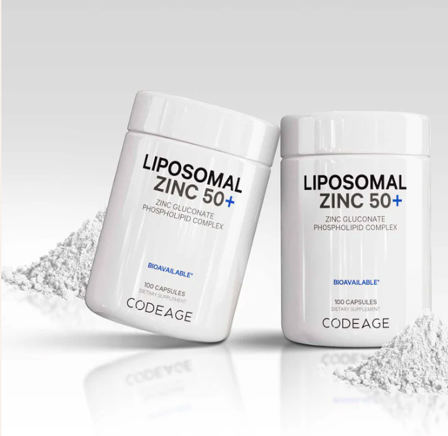 Codeage Mineral Liposomal Zinc 50, липосомальный цинк 50 мг, 100 капсул