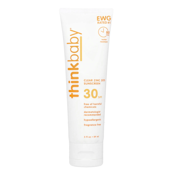 Thinkbaby, Солнцезащитный крем, фактор защиты SPF 30+, 89мл