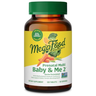 Megafood, Baby & Me 2, Prenatal Multi, мультивитамины для беременных, 120 таблеток