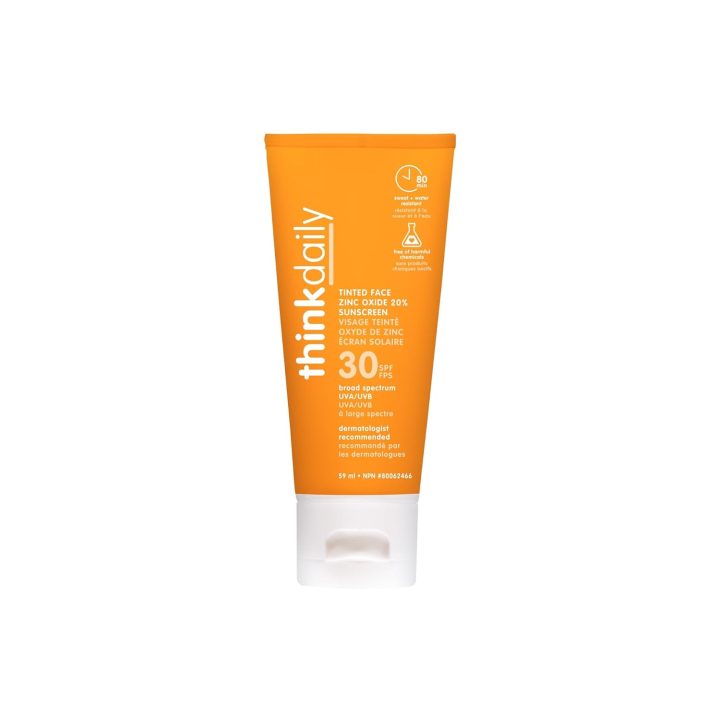 Thinkdaily, Солнцезащитный крем для лица, фактор защиты SPF 30+, 59 мл