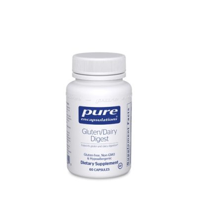 Pure Encapsulations, Gluten/Dairy Digest, для переваривания глютена и лактозы, 60 капсул