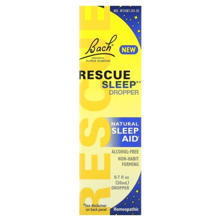 Bach, Rescue Sleep Dropper, натуральное средство от бессонницы, 20 мл