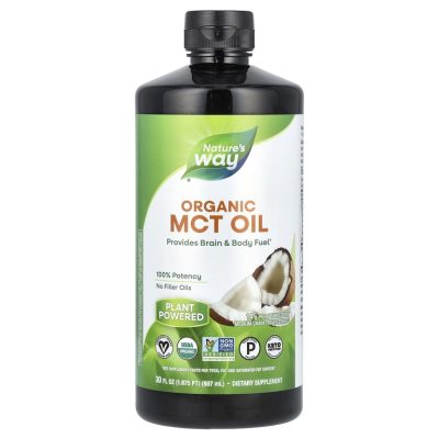 Nature's Way, Органическое масло со среднецепочечными триглицеридами, MCT Oil, 887 мл