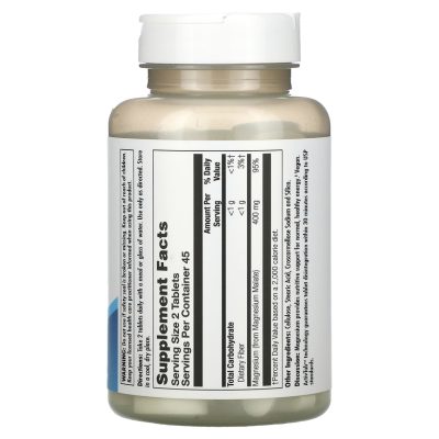 KAL, Magnesium Malate 400 mg, Магний Малат, 90 таблеток