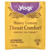 Yogi Tea, Throat Comfort, чай для здоровья горла со вкусом меда и лимона, 16 пак