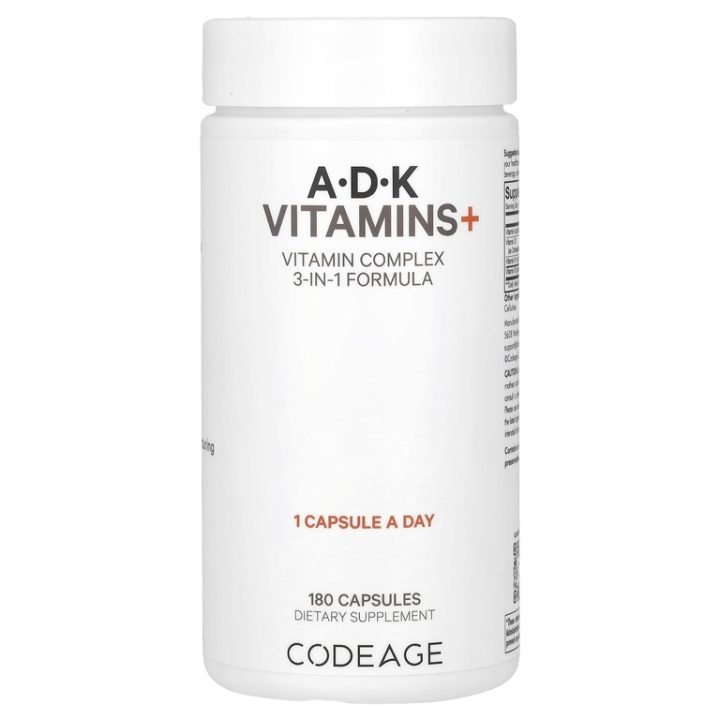 Code Age, Vitamins A+D+K, 180 капсул