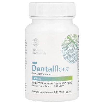 Biocidin Botanicals, Dentalflora, Пробиотики для полости рта, 30 таблеток