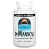 Source Naturals, D-манноза, для здоровья мочевыводящих путей, 500 мг, 120 капсул