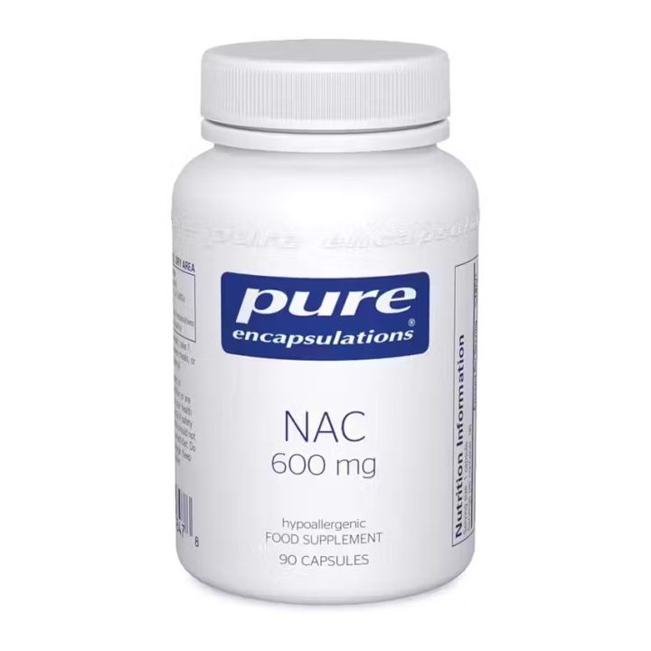 Pure Encapsulations, NAC, 600 мг, N-Ацетил-L-Цистеин, 90 капсул