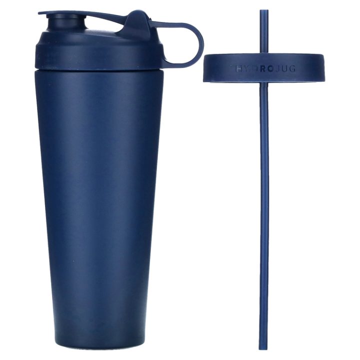 HydroJug, шейкер + стакан, Hydro SHKR Tumbler Navy, нержавеющая сталь, синий, 700 мл (24 унции)