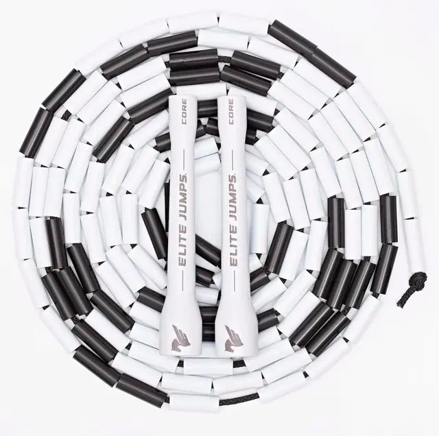 Elite Jumps cкакалка бисерная для трюков Core Beaded Jump Rope Salt & Pepper