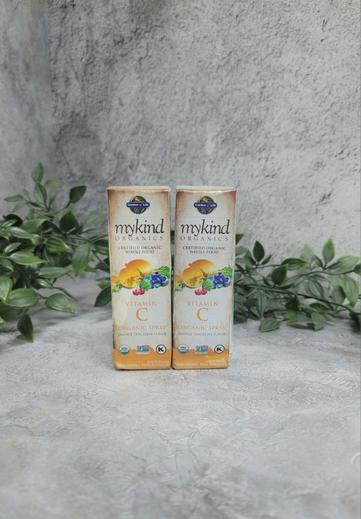 Витамин C, Mykind, органический спрей, апельсиновый вкус, 58 мл, Garden of Life, ДИСКОНТ