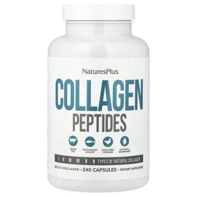 NaturesPlus, Пептиды коллагена, Collagen Peptides, 240 капсул