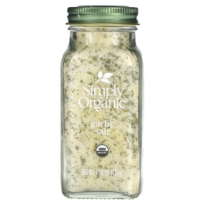 Simply Organic, Garlic Salt, Чесночная соль, 133 г