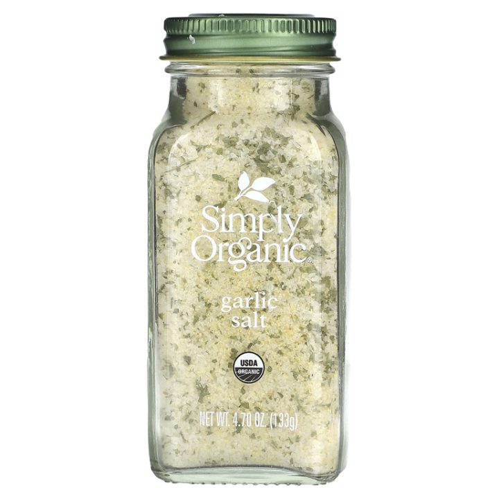 Simply Organic, Garlic Salt, Чесночная соль, 133 г