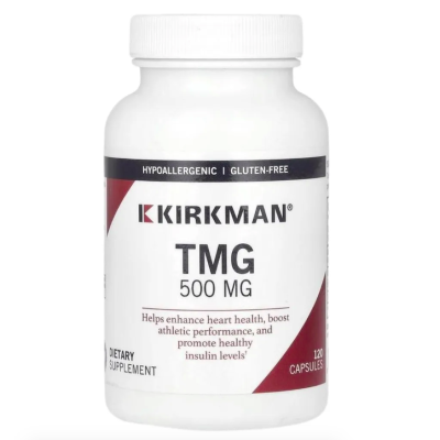 Kirkman, TMG, Триметилглицин ТМГ, 500 мг, 120 капсул