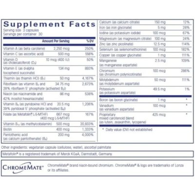 Мультивитамины, Nutrient 950, Purе Encapsulations, 90 капсул, до 10/26