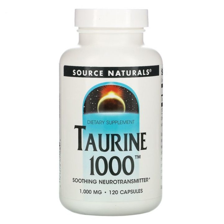 Source Naturals, Taurine, Таурин, 1000 мг, 120 капсул