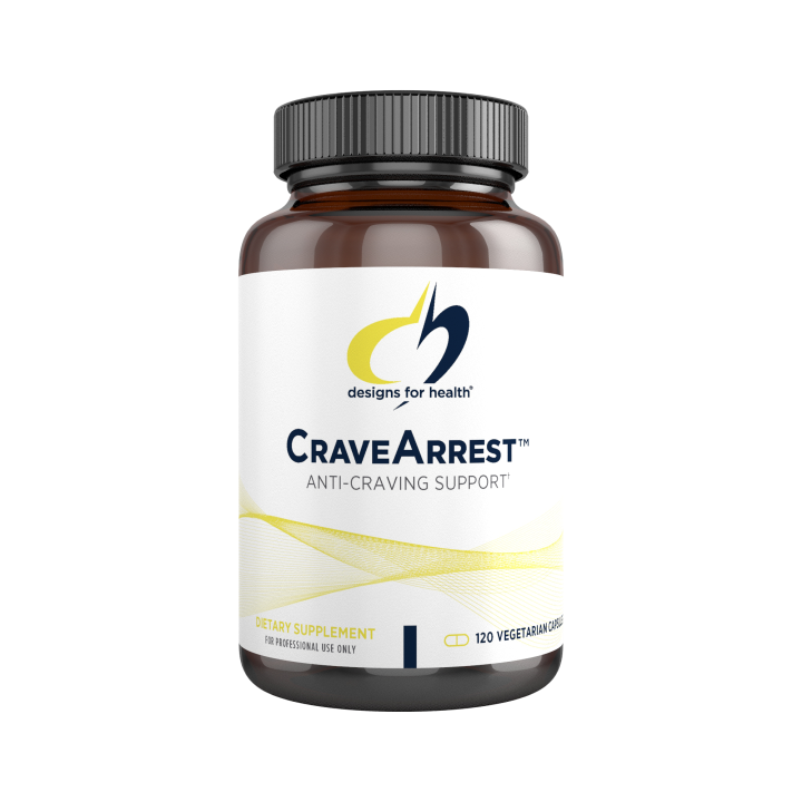 Designs for Health, CraveArrest, контроль аппетита и тяги к еде, L-тирозин, 120 капсул