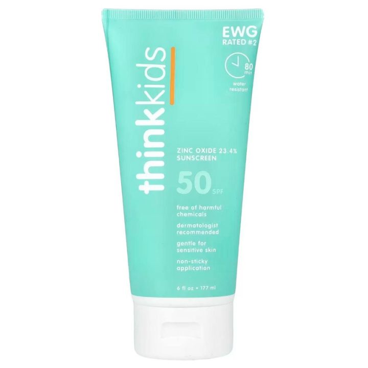 Thinkkids, Солнцезащитный крем для детей, SPF 50+, 177 мл