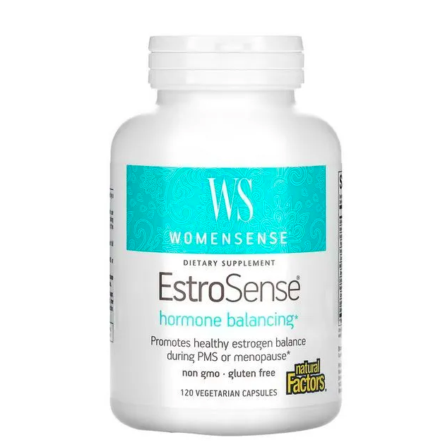 Natural Factors, EstroSense, WomenSense, Гормональный баланс, 120 капсул