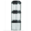 BlenderBottle, GoStak, Переносные штабелируемые контейнеры, чёрные, 3 шт