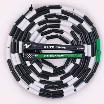 Elite Jumps cкакалка бисерная THIN GREEN LINE Beaded Jump Rope