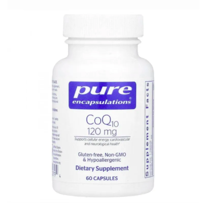 Pure Encapsulations, CoQ10, Коэнзим Q10, 120 мг, 60 капсул