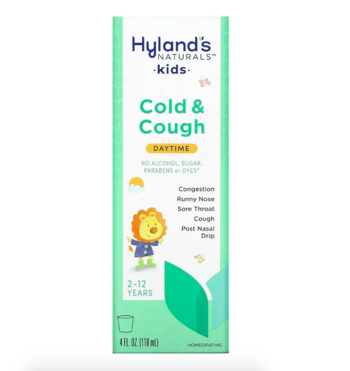Hyland's, Naturals, дневное средство от насморка и кашля для детей, от 2 до 12 лет, 118 мл