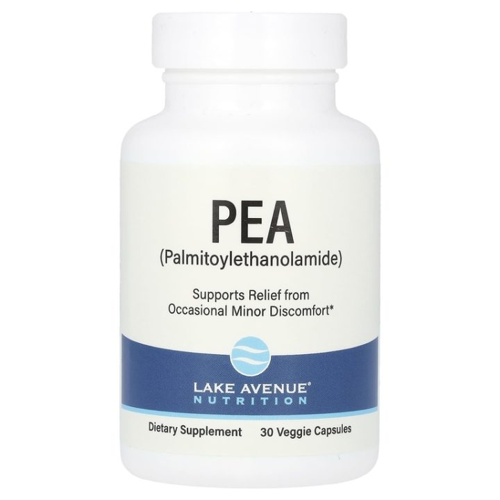 Lake Avenue Nutrition, ПЭА (пальмитоилэтаноламид), PEA, 30 капсул