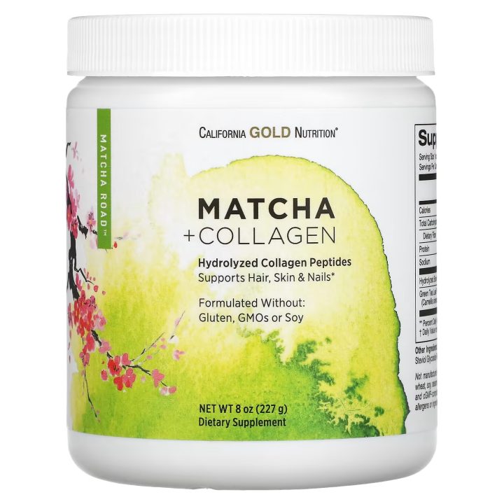 California Gold Nutrition, Matcha Collagen, матча с коллагеном, 227 г