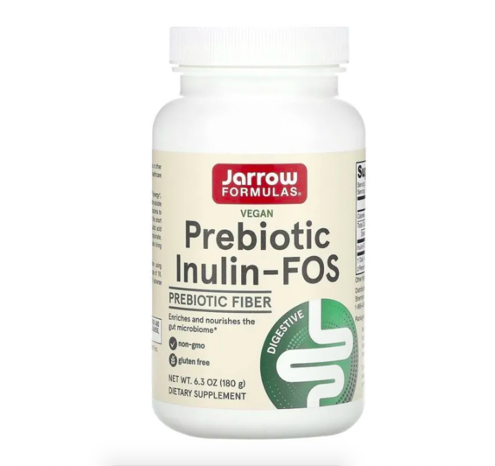 Jarrow, Prebiotic Inulin-FOS, Пребиотики с инулином и фруктоолигосахаридами, 180 г