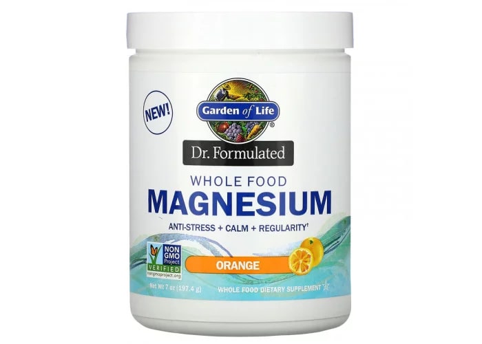 Garden of Life, Магний в порошке, Dr.Formulated, для детей и взрослых, апельсин, 197,4 гр