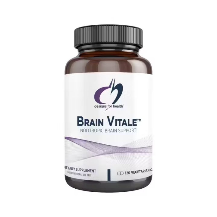 Designs for Health Brain Vitale, Brain Vitale, поддержка здоровья мозга и памяти, 120 капсул