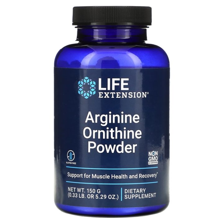 Life Extension, Arginine Ornithine Powder, порошок аргинина и орнитина, 150 гр